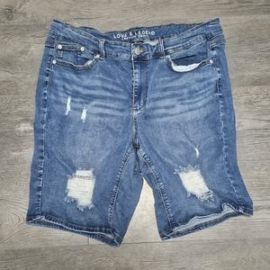 Love & Legend Distressed Denim Shorts